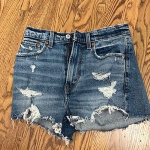 Abercrombie high waisted denim shorts 24